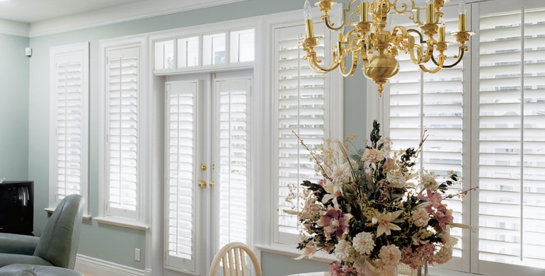 Philadelphia sunroom polywood shutters